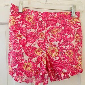 VINTAGE Lilly Pulitzer shellfish shorts. Size XL.